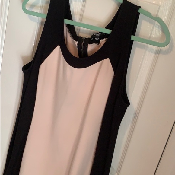 Cotton Colorblock Dress Black/Baby Pink - Picture 2 of 8